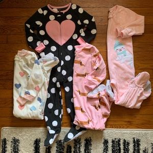 NWOT Fleece Footy Pajamas